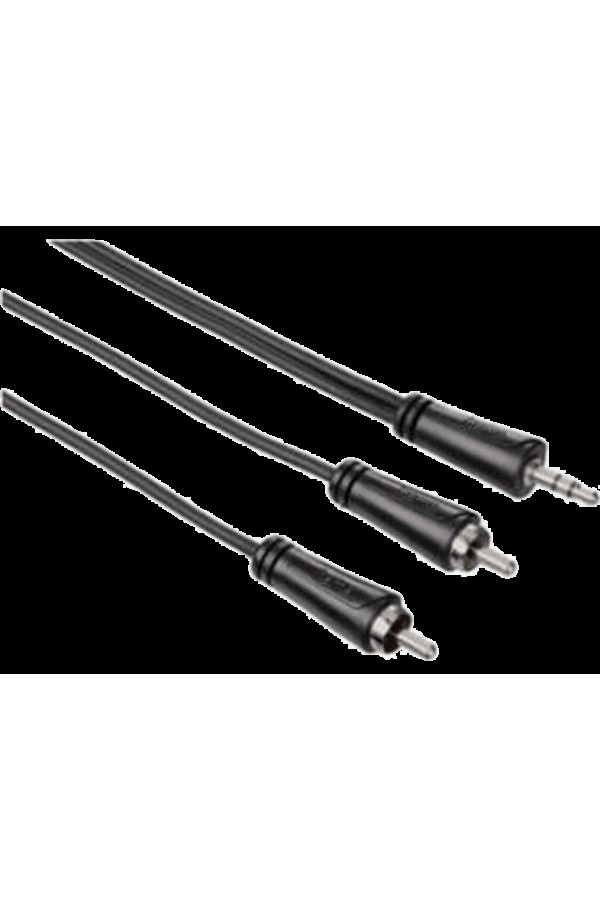 HAMA HM.122294 0.75 m 3.5mm - 2RCA Ses Kablosu Siyah