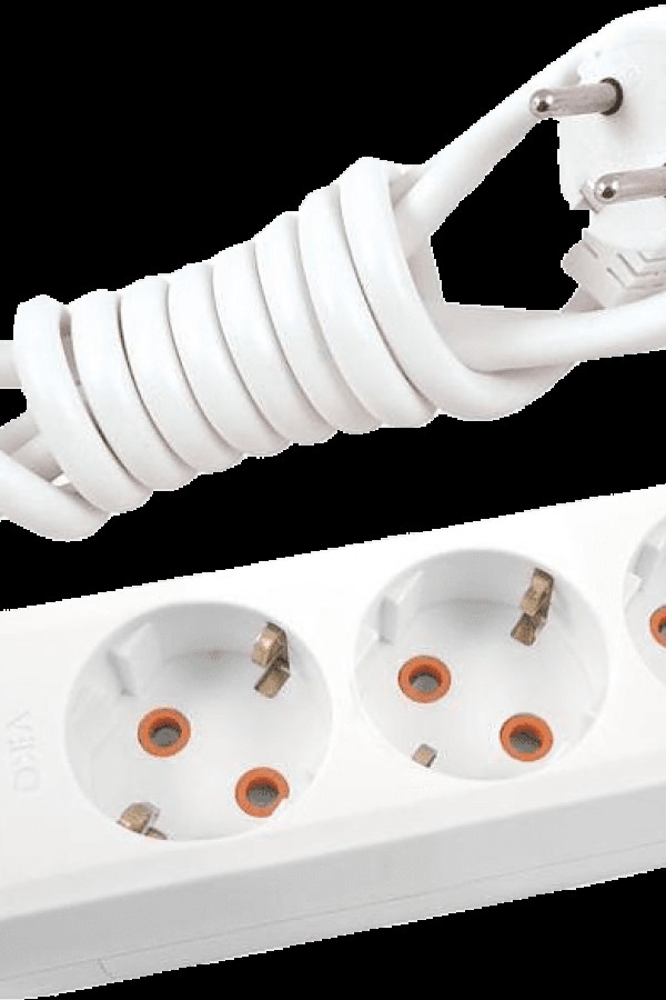 VIKO 2m Kablolu Topraklı Üçlü Priz Beyaz