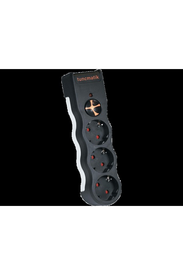 TUNCMATIK TSK5082 Powersurge 3 Protection Plus 525 Joule Akım Koruyucu Priz Siyah