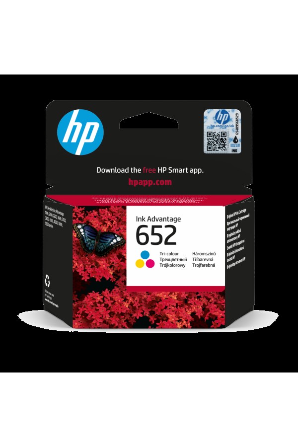HP 652 Renkli Mürekkep Kartuşu (F6V24AE)