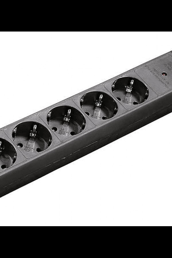 HAMA HM.137311 Altılı Akım Korumalı Priz Siyah (2 Metre)