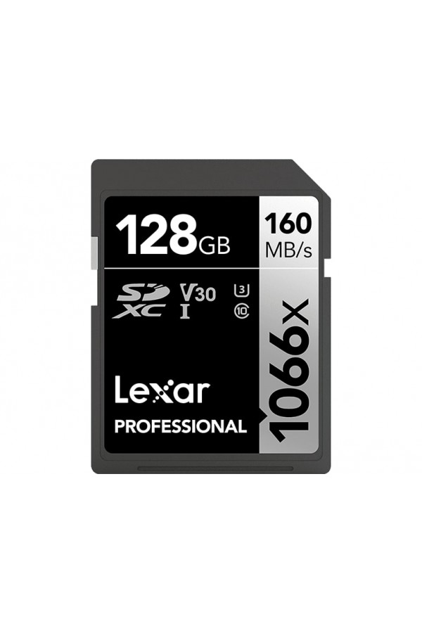 LEXAR 128GB Professional 1066x SDXC™ UHS-I, 160MB/s okuma 120MB/s yazma C10 V30 U3 Hafıza Kartı