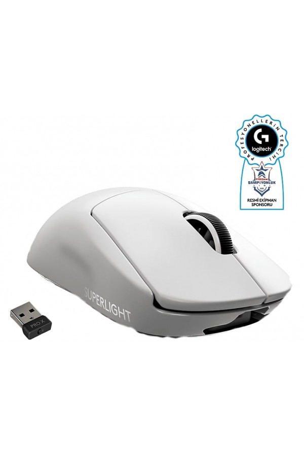 LOGITECH G Pro X Superlight Kablosuz Gaming Mouse Beyaz