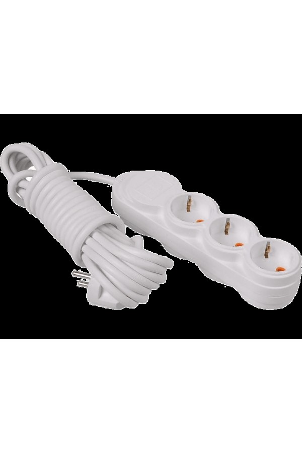 PELSAN 3'lü 2M Çocuk Korumalı Topraklı Priz Beyaz