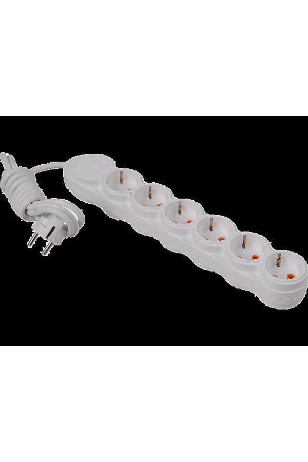 PELSAN 6'lı 2M Çocuk Korumalı Topraklı Priz Beyaz