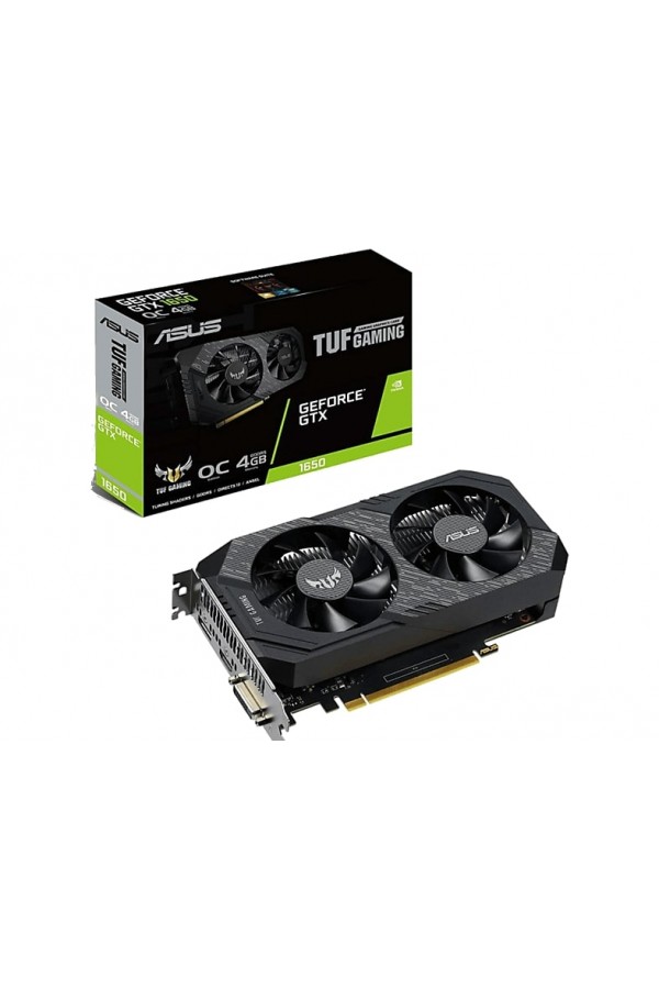 ASUS Geforce Tuf-GTX1650-O4GD6-Gaming 4GB GDDR6 128bit 1680MHz OC DVI HDMI DP Ekran Kartı
