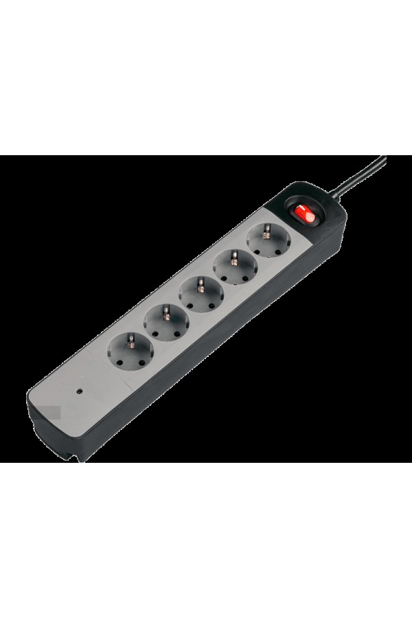 HAMA TIDY-Line 5'li Akım Korumalı Priz Siyah-Gri