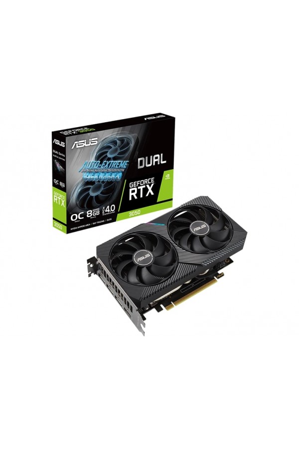 ASUS Dual RTX3050-O8G NVIDIA 8GB GDDR6 128BIT OC/RGB Ekran Kartı