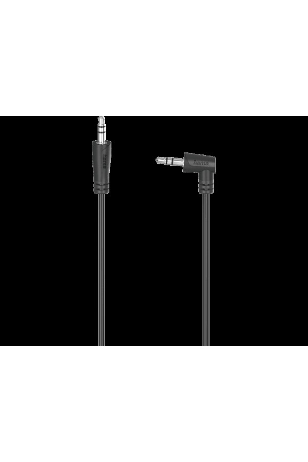 HAMA HM.205286 3.5mm - 3.5mm 90° 1.5m Stereo Ses Kablosu Siyah