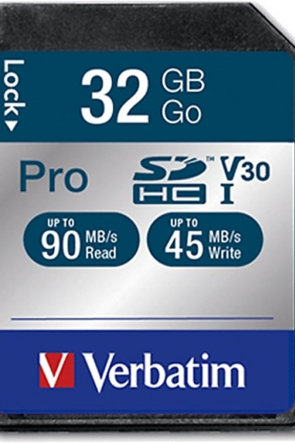 VERBATIM 32GB 90MB/S SDHC Pro Class 10 UHS-I 4K Hafıza Kartı