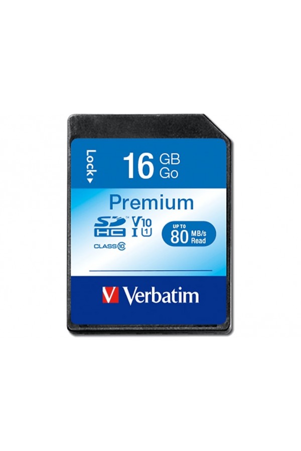 VERBATIM 16GB 80MB/S SDHC Class 10 Full HD Hafıza Kartı