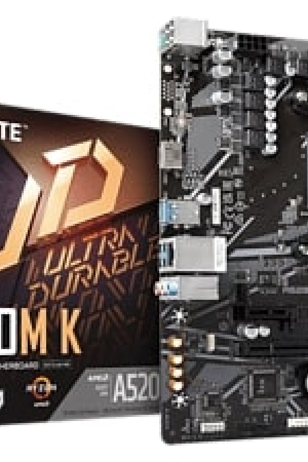 GIGABYTE A520M K 1.0 AMD A520 Soket AM4 DDR4 5100OC MHz mATX Gaming Anakart