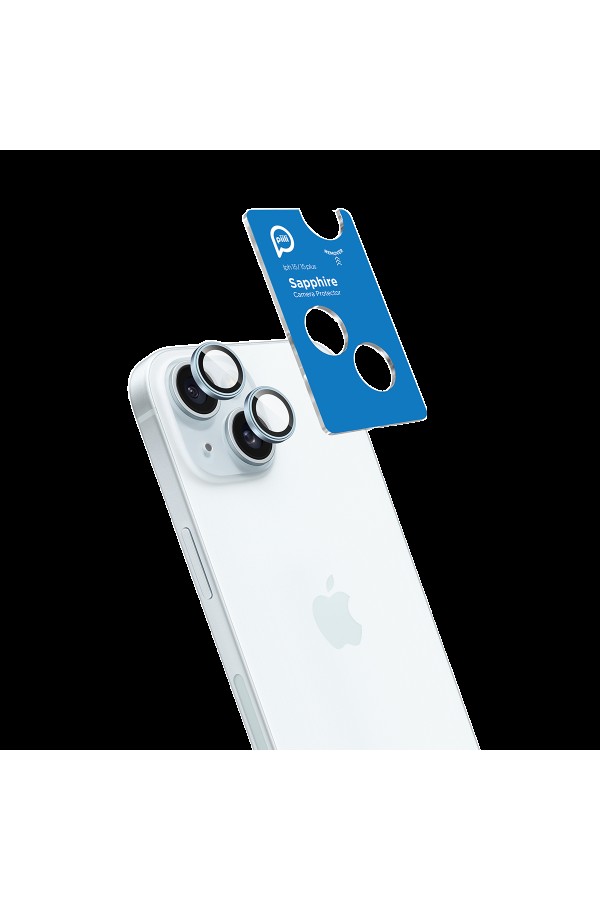 PIILI iPhone15/15 Plus Safir Lens Koruyucu Mavi