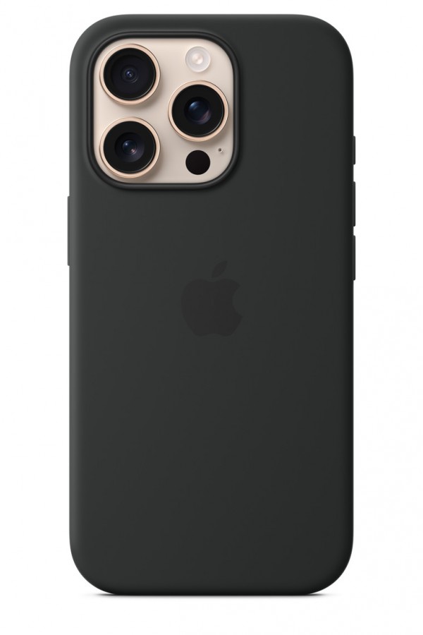 APPLE iPhone 16 Pro MagSafe Silikon Telefon Kılıfı Siyah