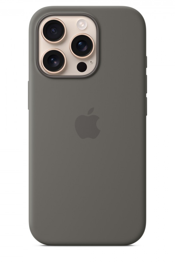 APPLE iPhone 16 Pro MagSafe Silikon Telefon Kılıfı Taş Grisi