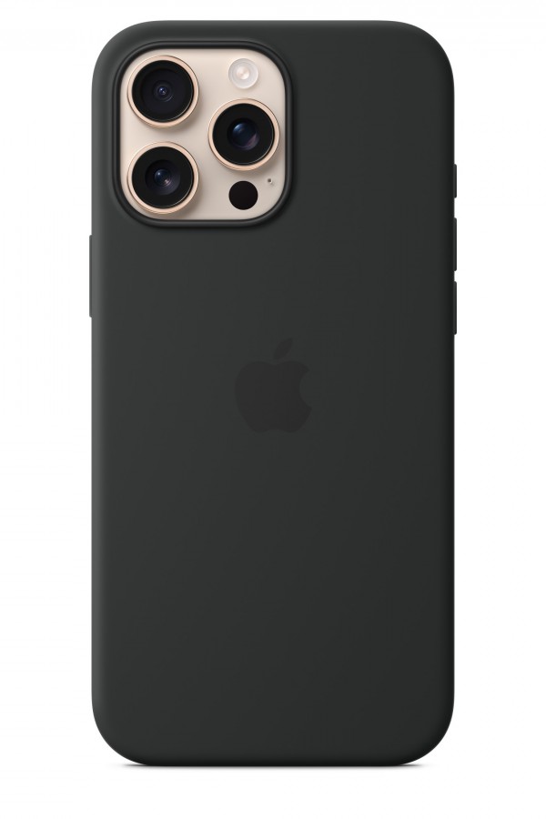 APPLE iPhone 16 Pro Max MagSafe Silikon Telefon Kılıfı Siyah