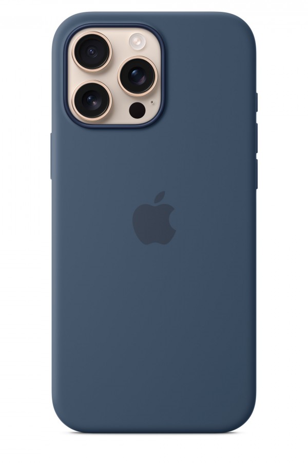 APPLE iPhone 16 Pro Max MagSafe Silikon Telefon Kılıfı Kot Rengi