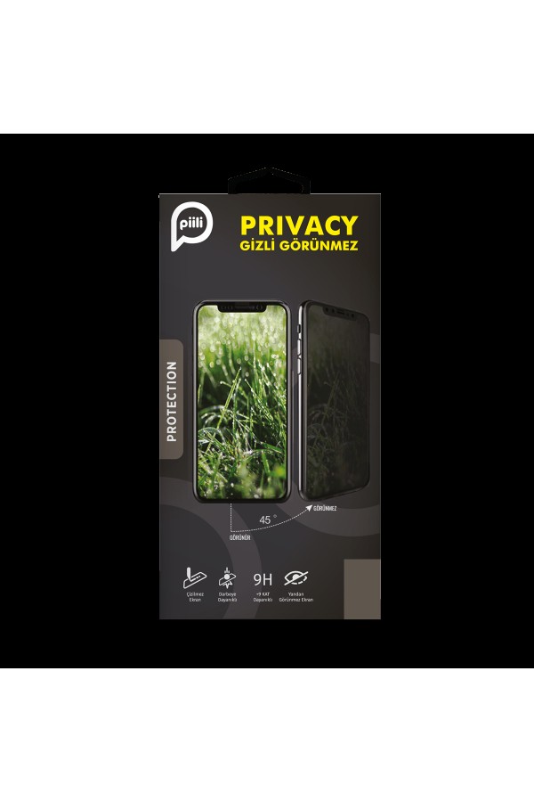 PIILI iPhone 16 Privacy Ekran Koruyucu