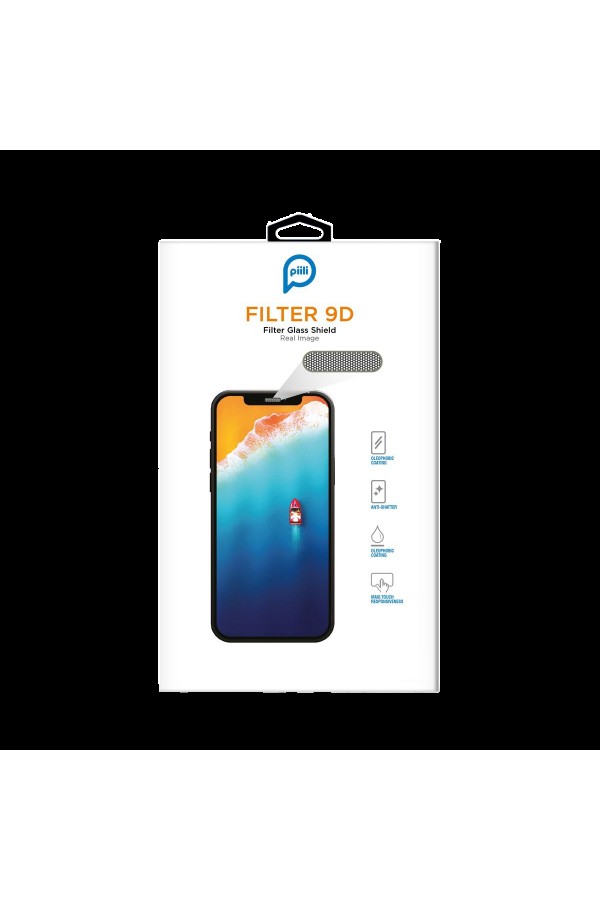 PIILI iPhone 16 Toz Filtreli 9D Ekran Koruyucu