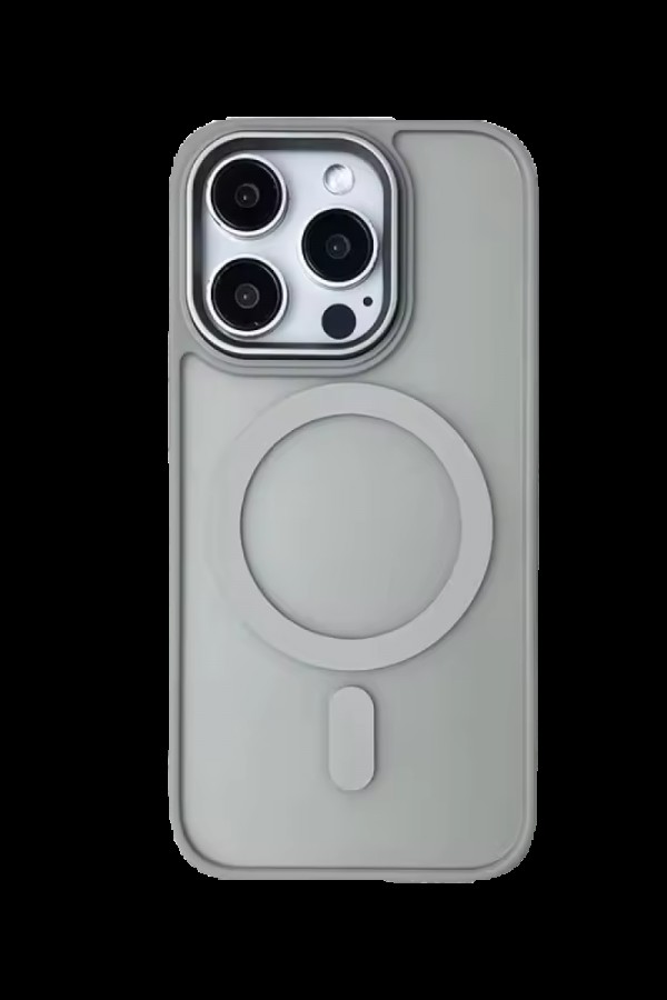 PIILI iPhone 16 Pro Max Focus Magsafe Mat Telefon Kılıfı Gri