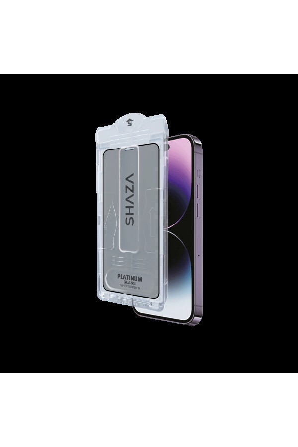 SHAZA Airglass 2X Privacy İki Yönlü Gizlilik Filtreli Uygulama Aparatlı Cam Ekran Koruyucu iPhone 15 Pro Max