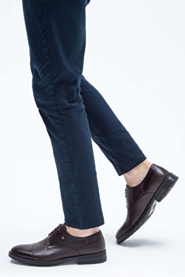 Tamer Tanca Erkek Hakiki Deri Kahverengi Klasik Ayakkabı