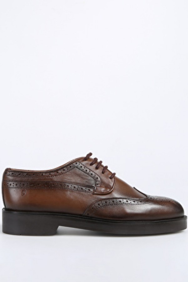 Fabrika Taba Erkek Deri Klasik Ayakkabı 