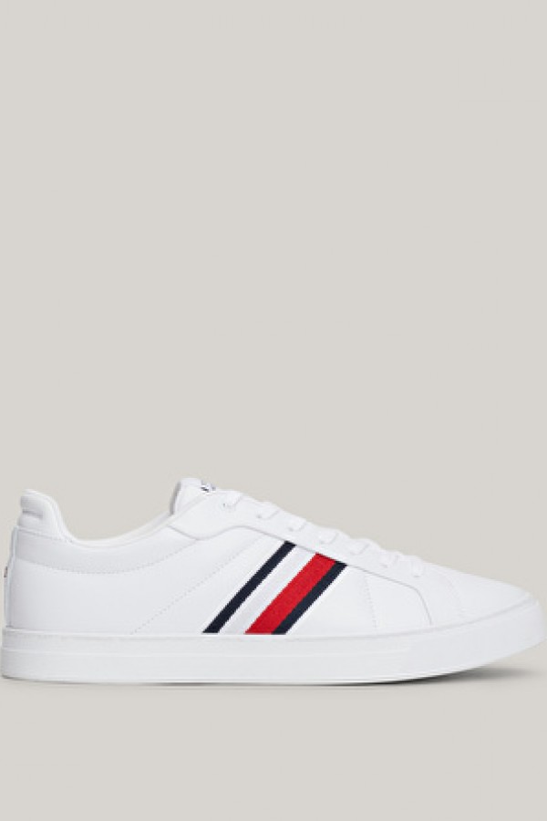Tommy Hilfiger Beyaz Erkek Deri Sneaker 