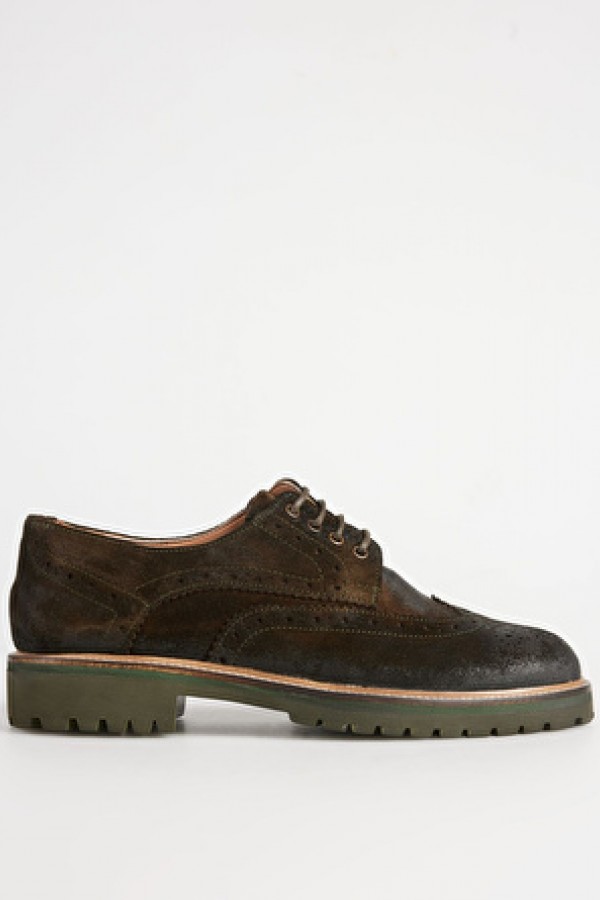 Fabrika Haki Erkek Deri Günlük Ayakkabı HANK-SAMUEL