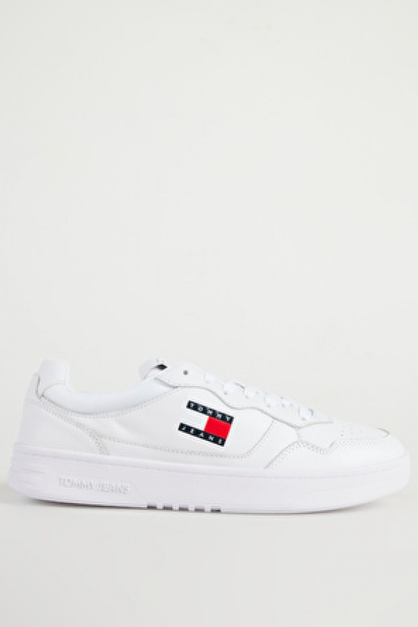 Tommy Hilfiger Beyaz Erkek Deri Sneaker 