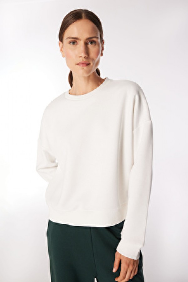 Fabrika Bisiklet Yaka Ekru Kadın Sweatshırt RAVELLO
