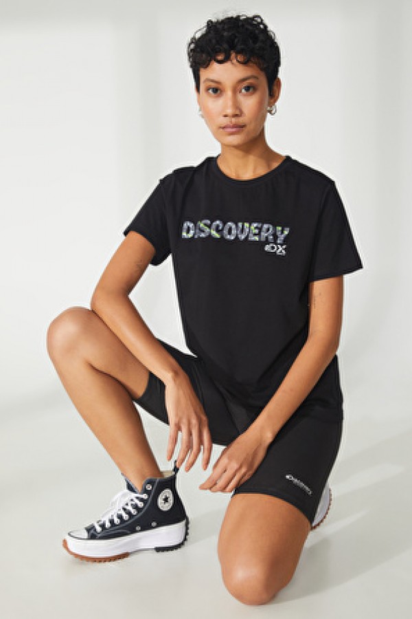 Discovery Expedition Siyah Kadın Düz Tayt W-ANNA  