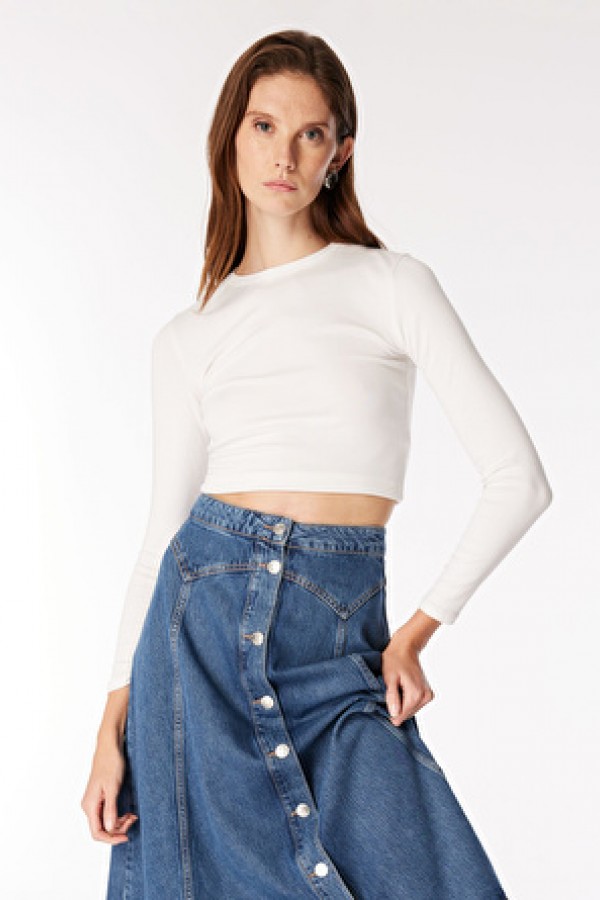 Fabrika Comfort İndigo Kadın Denim Etek FC4WL-ETK0143 