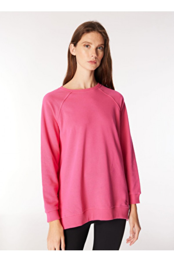 People By Fabrika Fuşya Kadın Bisiklet Relaxed Düz Sweatshirt SPBF-SWT5000 