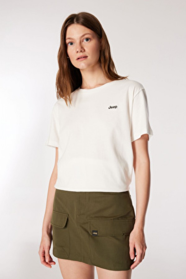 Jeep Haki Kadın Kısa Etek J4WL-ETK7117 