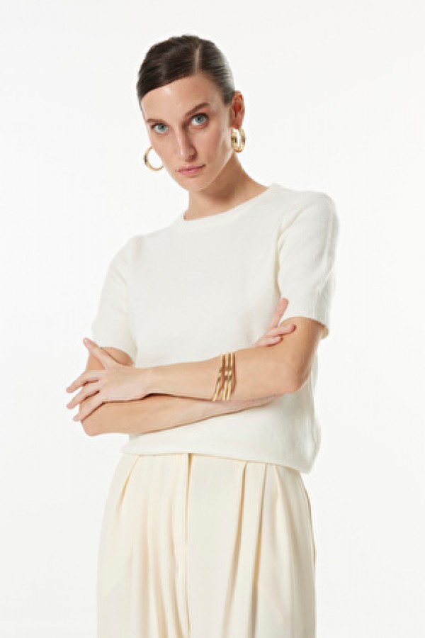 Fabrika Ekru Kadın Bisiklet Basic Düz Kazak F4WL-KZK0672 