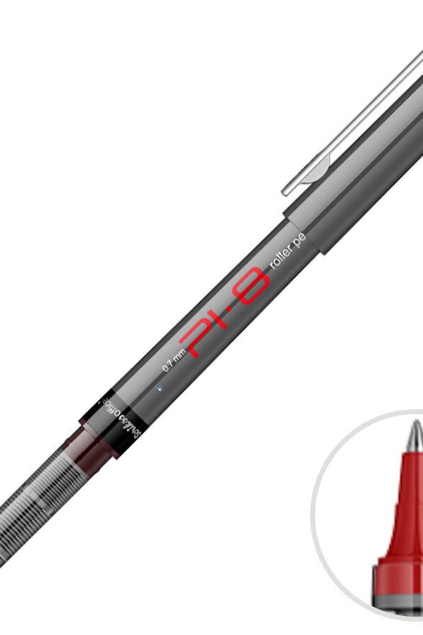 Scrikss PI8 Roller Kalem 0.7 mm Kırmızı