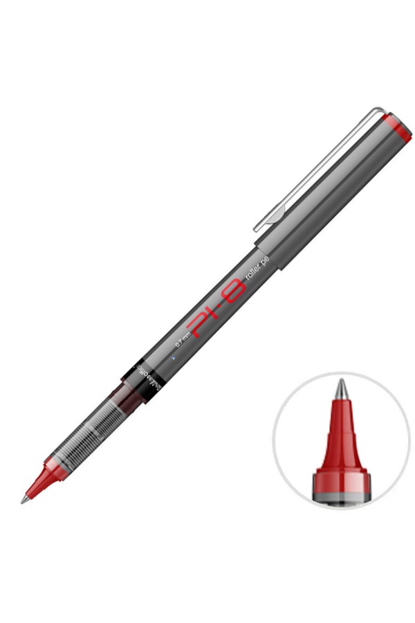 Scrikss PI8 Roller Kalem 0.7 mm Kırmızı