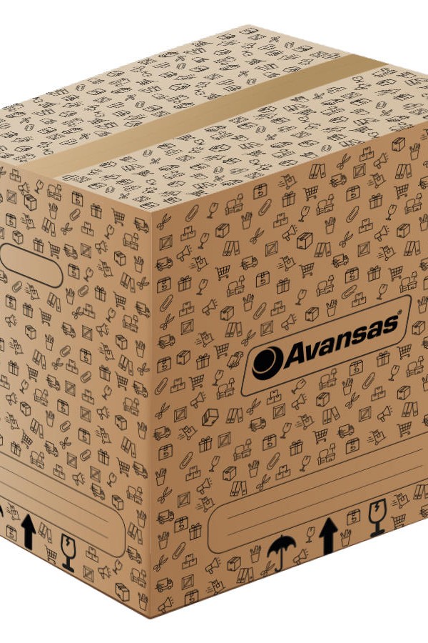 Avansas Baskılı Arşiv/Taşınma Kolisi 38 x 29 x 29 cm 10 Desi