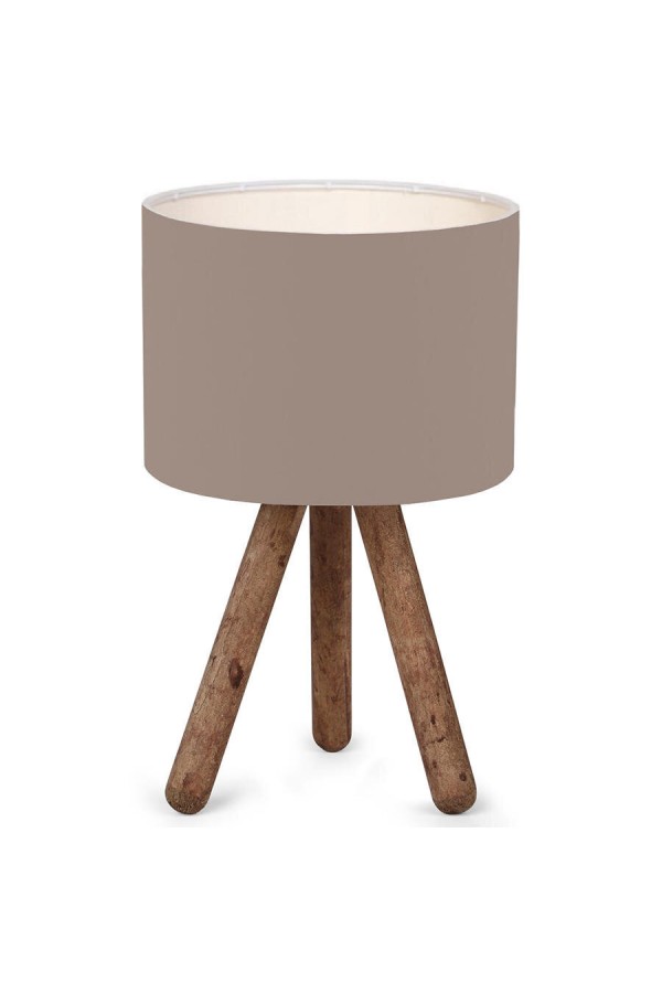 Homing Tasarım Ahşap Silindir Başlıklı Abajur AYD-2942