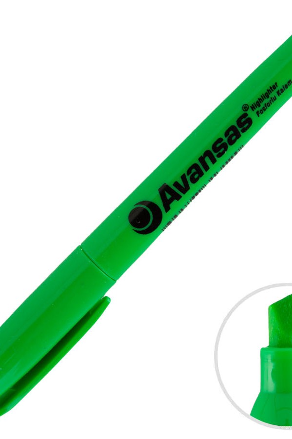 Avansas Style Fosforlu Kalem Yeşil Renk