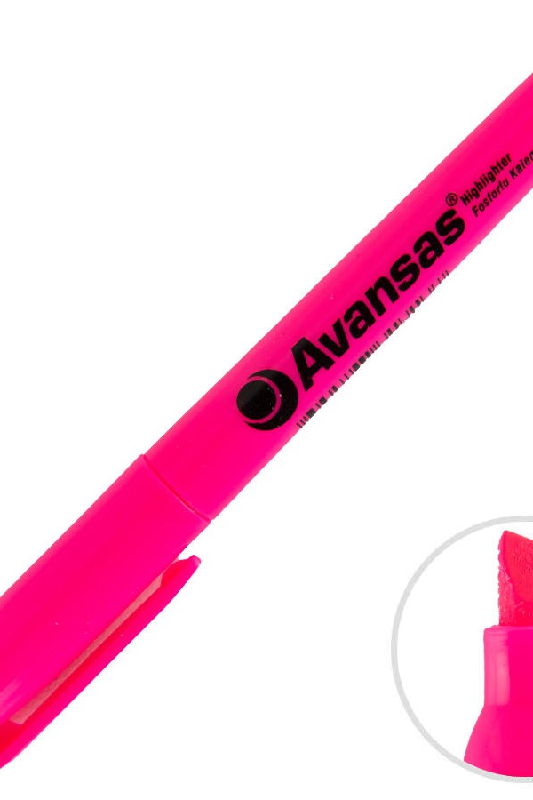 Avansas Style Fosforlu Kalem Pembe Renk