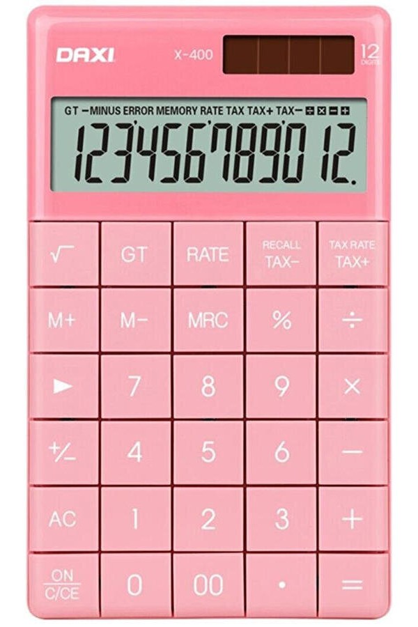 Daxi X-400 Pembe Hesap Makinesi