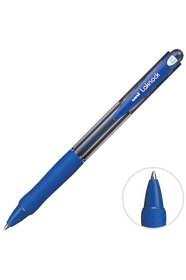 Uni-ball Sn-100 Laknock Micro Tükenmez Kalem 1.0 mm Mavi