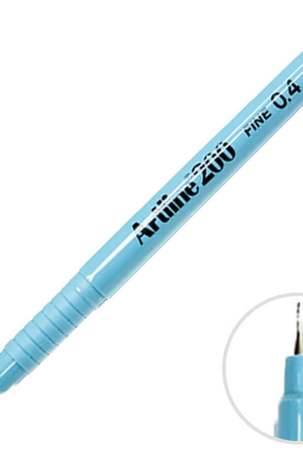 Artline 200N Fineliner Kalem 0.4 mm Açık Mavi