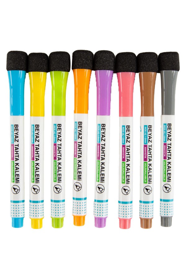 Cengo Manyetik Silgili Tahta Kalemi 8 Renk