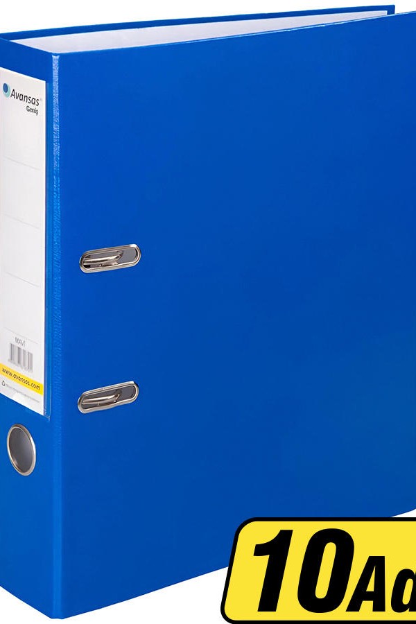 Avansas Eco Plastik Klasör Geniş A4 Mavi 10'lu Paket Çok Al Az Öde