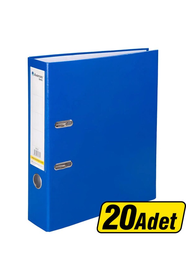 Avansas Eco Plastik Klasör Geniş A4 Mavi 20'li Paket Çok Al Az Öde