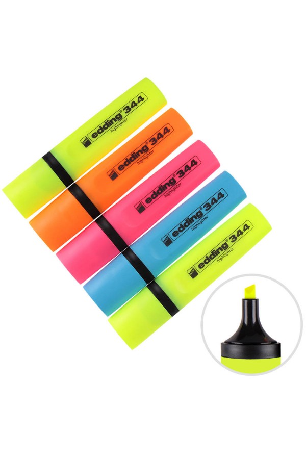 Edding 344 Fosforlu Kalem 5 Li Krş Renk