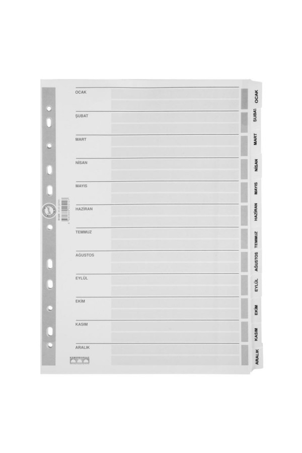 Serve SV 5329 Ayraç A4 Ocak-Aralık